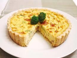 Short crust pastry Quiche 150g flour Pinch of salt 75g fat (mixture of margarine and white fat if can) Basic quiche filling 2 eggs 100g cheese 125ml of milk Salt and pepper Optional fillings 1 tin