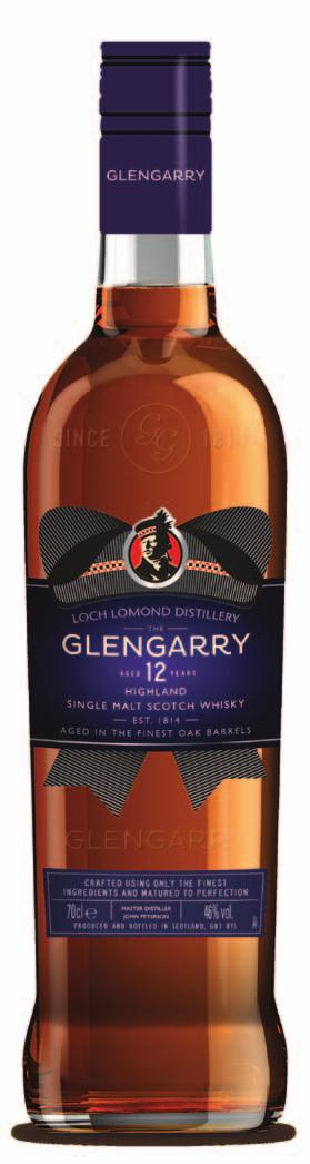 12 YEAR OLD HIGHLAND SINGLE MALT The Glengarry Bonnet has been worn with pride by Scots for hundreds of years - since the days when tartan and kilts were banned, and much of our whisky was produced
