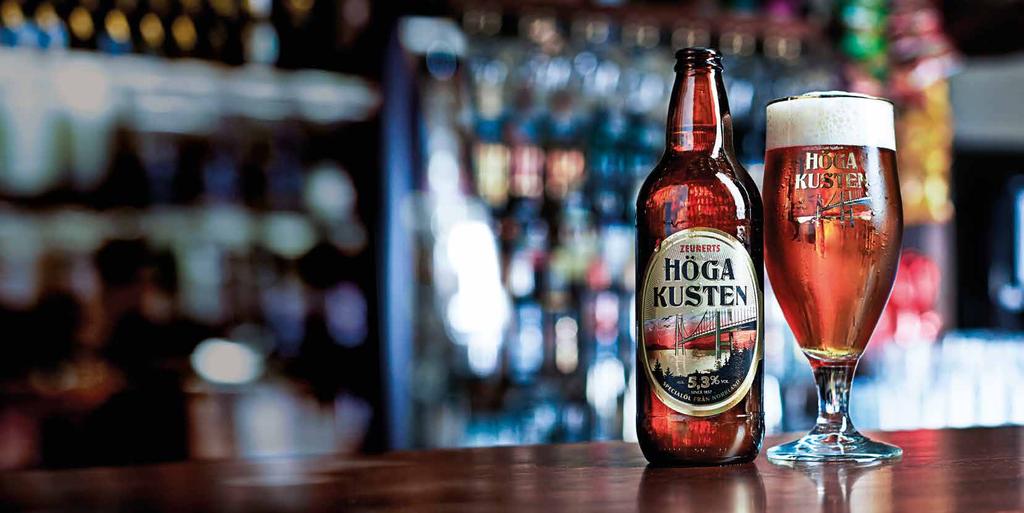 Höga Kusten is a unique beer and we let the bridge in North of Sweden, Höga Kusten, tell its story. On one side we brew the lager and on the other side we brew the ale.