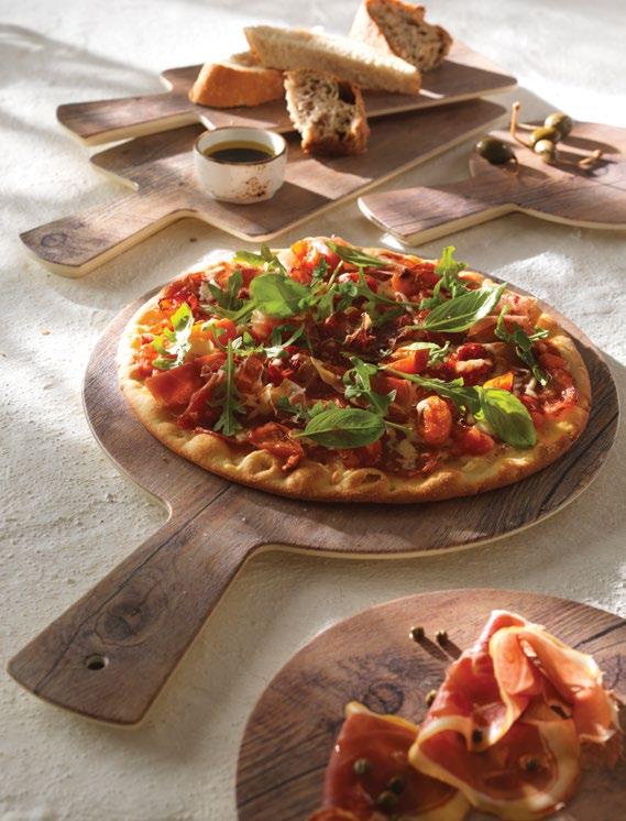 0cm (12" x 7") DriftwoodTM Inspired by warm well-trodden rustic boards this faux alternative delivers an appealing food presentation surface which is highly practical whilst being food and dishwasher