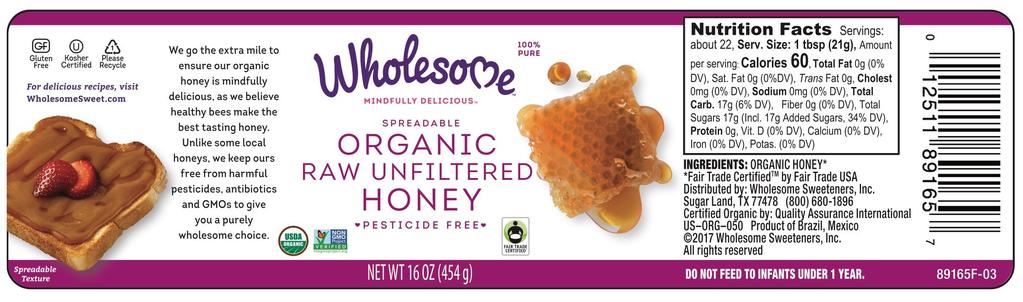 Source: Label Insight Figure 2. Honey with the new Nutrition Facts label, a 100% pure claim, and an ingredients list.