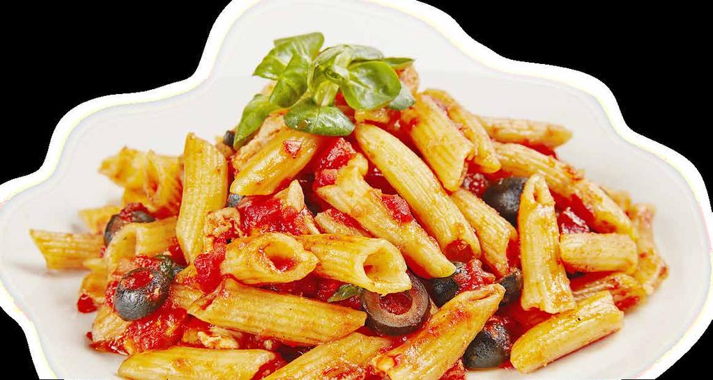 6,90 (430 g) Špagety glio, Olio e Peperoncino (1,3,7) s cesnakom, chilli, olivovým olejom a parmezánom Spaghetti glio, Olio e Peperoncino