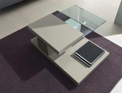 glass top, available in white or RAL 7044 dove grey colours. cod. C/1026 L. 90 P. 60 H.