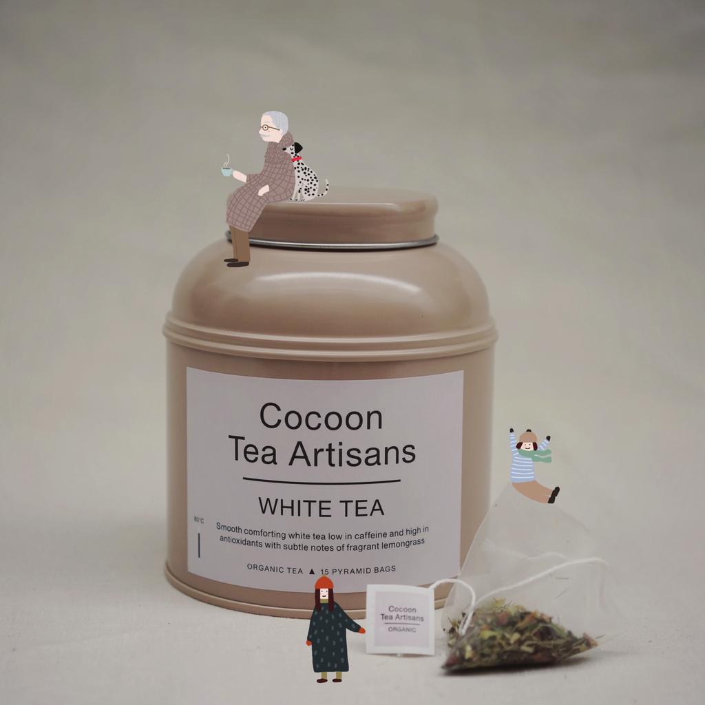 cocoon tea artisans - white tea The Cocoon Tea Artisans only use organic teas that are free from pesticides. Thats why we love them.