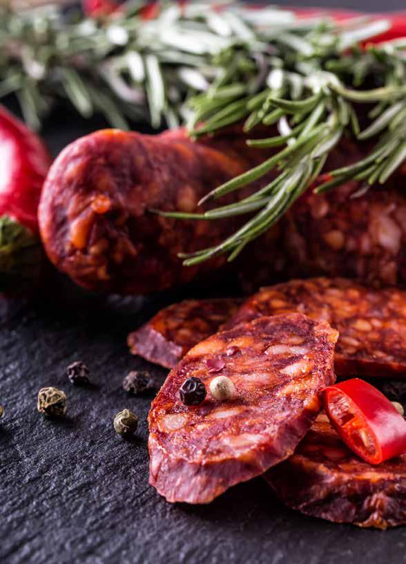 Chorizo & Salchichón Chorizo Sourced from the regions of Salamanca, Castilla y León and Galicia, our natural products are of the highest quality and use ingredients which include Pimentón de la Vera
