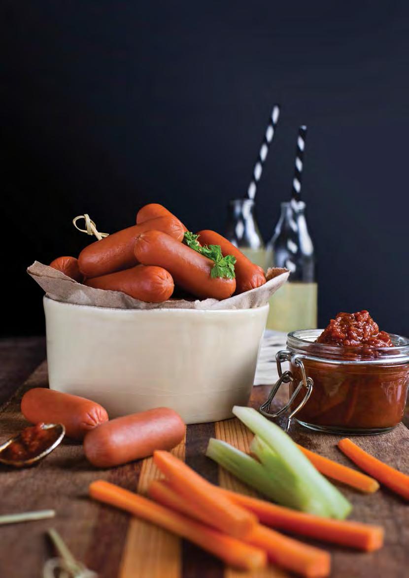 21 22 SAUSAGES & FRANKS Your fun, fast, reliable and convenient menu solution. Our sausages and franks have been the staple of sports events, parties and major gatherings for generations.
