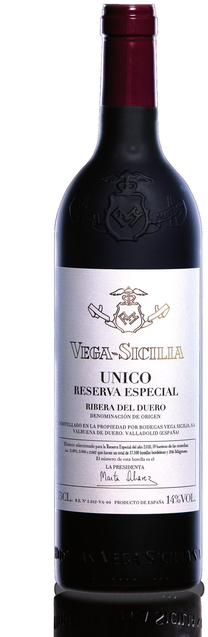 UNICO RESERVA ESPECIAL It is a non-vintage Vega Sicilia and a tribute to tradition.