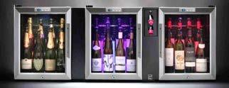 selected temperature chamber (Capacity: 12 x 75cl bottles) BC402 Twin Pod Bar Dual Preservation System BC404 The Twin Pod Bar incorporates two digitally selected temperature chambers