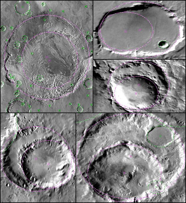 Goran Salamunićcar: Detekcija kratera iz digitalnih topografskih slika 96 7.4.