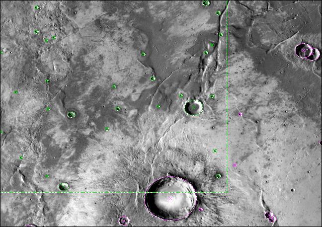Goran Salamunićcar: Detekcija kratera iz digitalnih topografskih slika 113 od 25%, potom su se koristili rezultati (kandidati kratera) CDA-a razvijenog za detekciju kratera iz optičkih slika