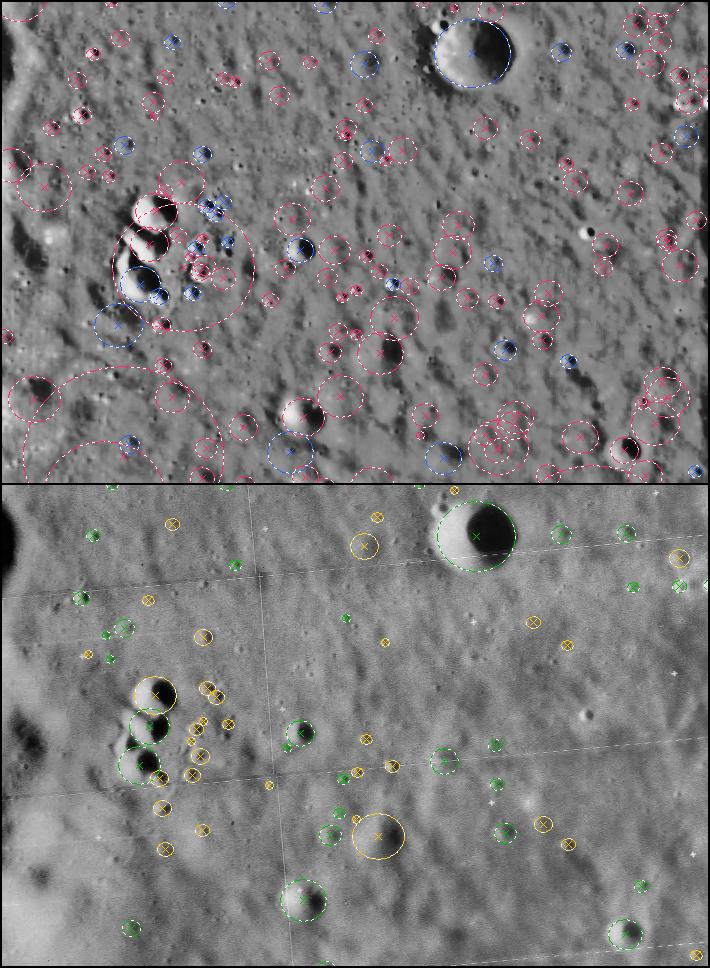 Goran Salamunićcar: Detekcija kratera iz digitalnih topografskih slika 175 1/512 optička slika s korigiranom svjetlinom i kontrastom centar slike: (2.3 E, 25.