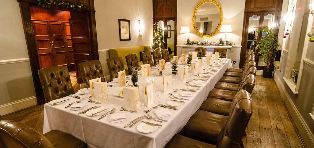 TREAT YOURSELF TO FESTIVE LUNCH Enjoy a three course festive lunch in Olivier s or one of our