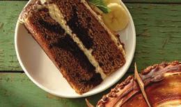 walnuts. Take it up a notch Decorate with pecans and sauce. Ultimate Chocolate Layer Cake 0768564 2/90 oz. Nothing beats chocolate still No. 1 among cake flavors.