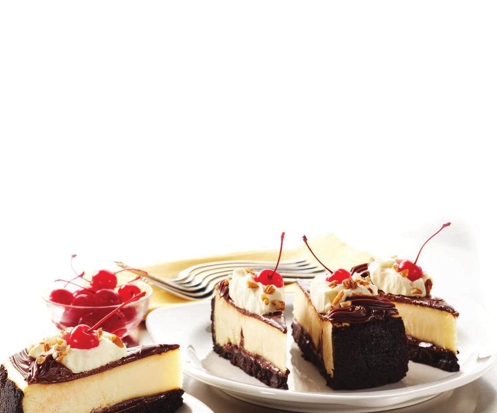 CHEESESCAKES Rich and Creamy, with the Freshest Ingredients Lemon Raspberry Cheesecake 8848129 2/96 oz.