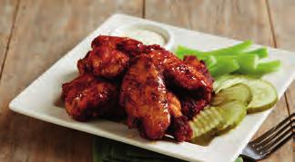 25 BJ s ORIGINAL WINGS BONE-IN WINGS WITH NASHVILLE HOT SAUCE BONELESS WINGS WITH SRIRACHA DRY RUB BONE-IN WINGS Crispy, bone-in wings tossed in your choice of our signature sauces or dry rubs