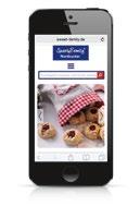 The recipes tab, for example, contains several seasonal recipes, each with a large photo. One click takes you from the picture to the recipe itself.