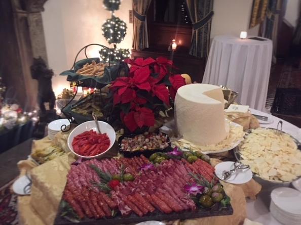 Passed Appetizers, Antipasto display, Pasta Station, Carving Station