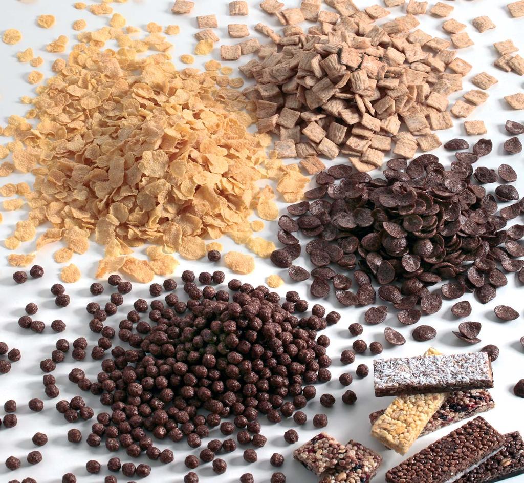 Private-label products With 25 years experience in extruded cereal products, the company also develops and produces a number of