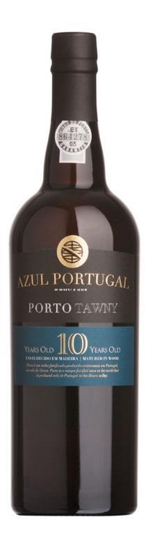 AZUL PORTUGAL 10Y OLD TAWNY Port Wine (Tawny Style) Year: - Region: Porto DOC Producer: Azul Portugal Winemaker: João Silva e Sousa, Francisco Baptista Varieties: T. Nacional, T.