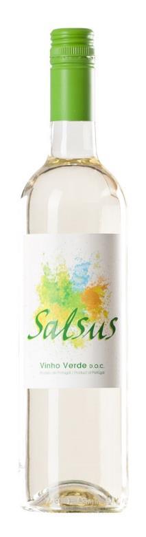 SALSUS White Wine (Vinho Verde) Year: 2014 Region: Vinho Verde DOC Producer: Lua Cheia em Vinhas Velhas Winemaker: João Silva e Sousa, Francisco Baptista Varieties: Loureiro, Trajadura, Arinto