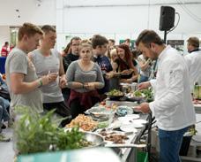 Conferences on the interpretation of legislation on foodproduction and marketing Shows, training and culinary workshops food tasting Competition for exhibitors for the best