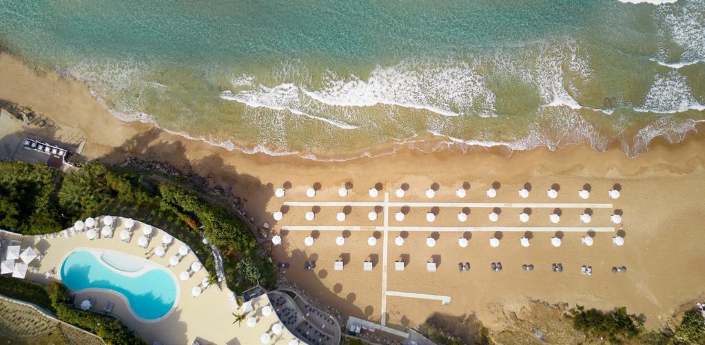 HOTEL LOCATION In a magical location, upon one of the best beaches of Corfu, Kontogialos Beach, that has a blue flag award. DISTANCES 14 km from airport - Corfu town 1.