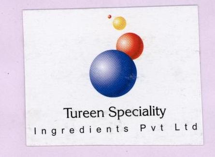 Trade Marks Journal No: 1440, 16/05/2010 Class 30 1774008 14/01/2009 TUREEN SPECIALITY INGREDIENTS PVT. LTD. trading as TUREEN SPECIALITY INGREDIENTS PVT. LTD. 4857/173, PANT NAGAR, GHATKOPAR (E) MUMBAI - 400 075 MANUFACTURERS AND MERCHANT.