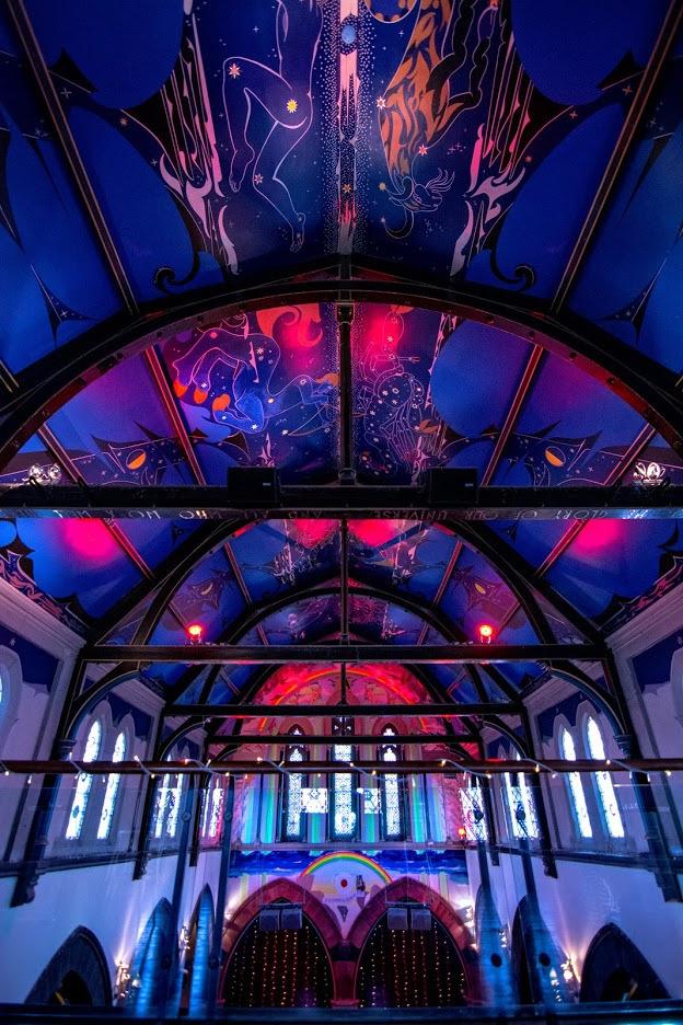 CHRISTMAS PARTY NIGHTS in the Auditorium Join us in our beautiful Auditorium and party beneath our amazing celestial ceiling by Alasdair Gray.