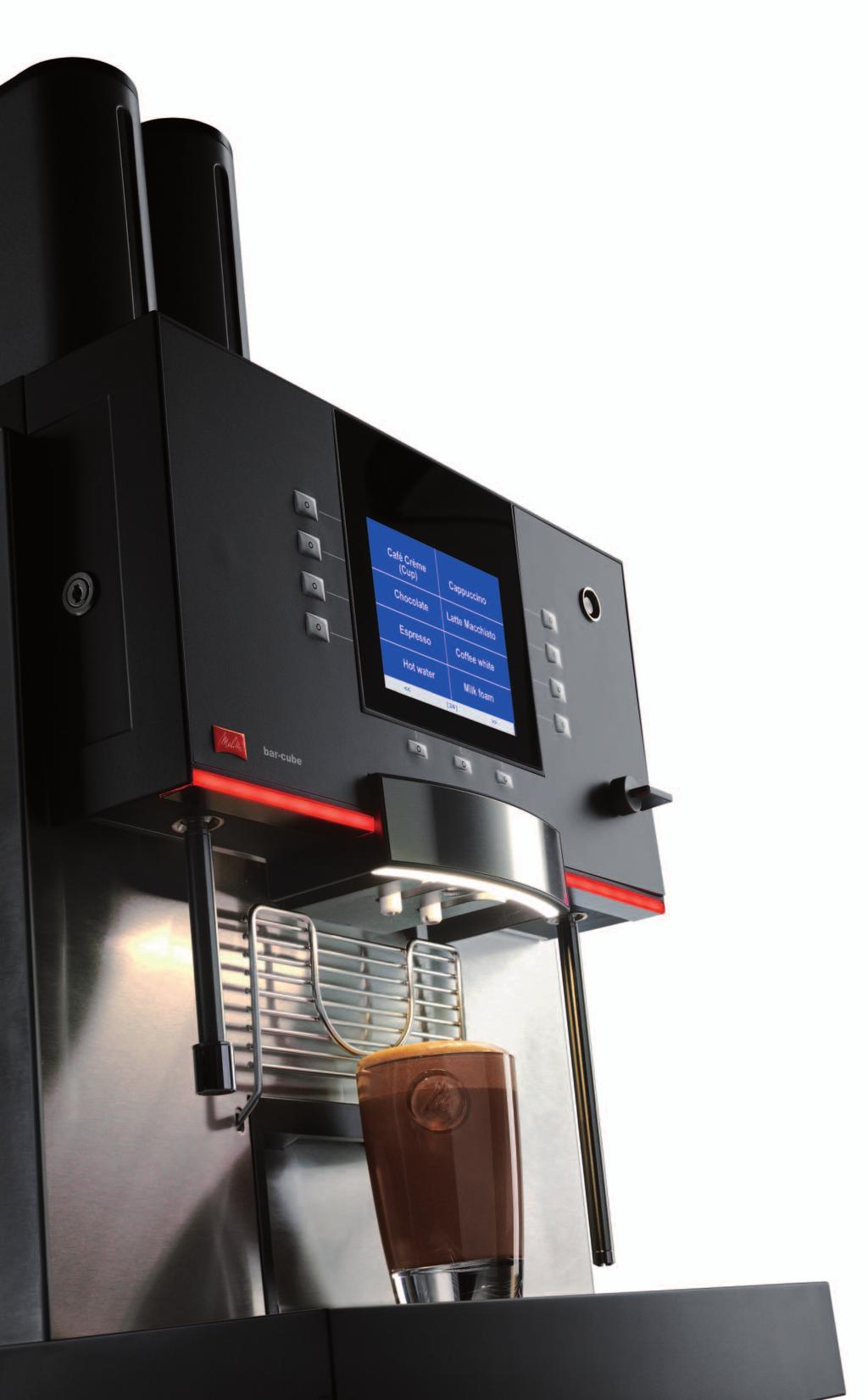 time. Diverse, varied, and fully automatic - the Melitta bar-cube will prepare all kinds of