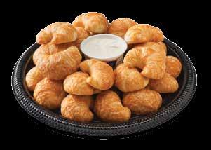 Serves 12 Serves 12 20 Filled Croissant Platter Twelve flaky croissants filled with your favorite filling and served with cream cheese.