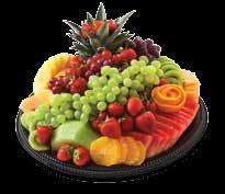 (Fruit may vary by season) Sliced Fruit Tray Honeydew, cataloupe, pineapple, strawberries, watermelon,