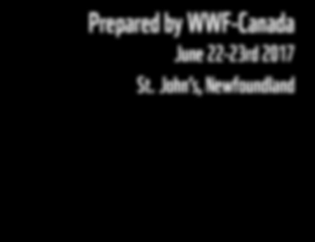 Ryckevorsel / WWF-Canada Prepared by