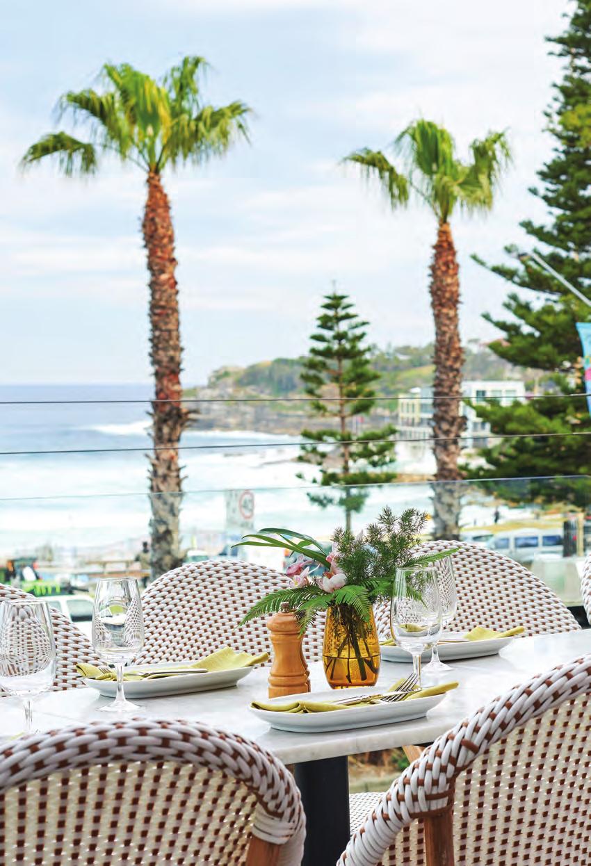 front terrace Overlooking Australia s iconic Bondi beach, Hotel Ravesis front terrace is simply breathtaking.