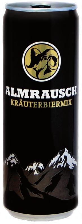 ALMRAUSCH Herbal Beer Mix 355 ml can From the foothills of the Alps! This beer specialty is brewed according to the Bavarian Purity Law from 1516 and contains fresh mountain spring water.