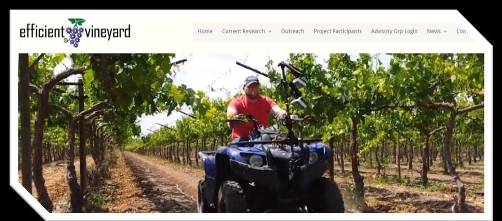 Technology Adoption and Outreach Determine preferred method(s) of learning of grape growers and industry members and develop a portal of learning and PR through a public face of the project Project