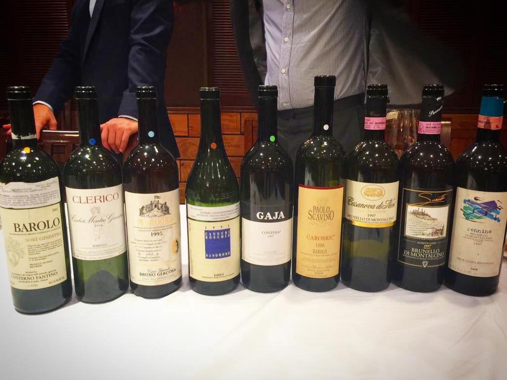 The Barolo Blind Tasting 2017 Date : Wednesday, Nov 15, 2017 Time : 7:00pm to 11:00pm Venue : 12/F, Hong Kong Wine Vault Wong Chuk Hang No. of Attendees : 10 Wines Tasted : Champagne J.