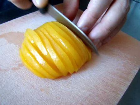 Cut the fruits into