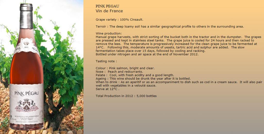 Chateau Pegau (Official importer) A new addition for the Feraud family since 2012, this 60 ha property is located just 6 kms south of the town of Chateauneuf-du-Pape to the west of the town of