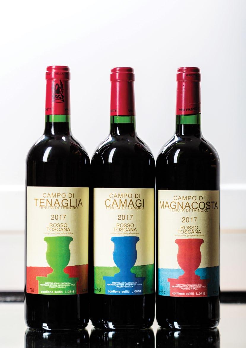SINGLE VINEYARDS: THE TRINORO CAMPI The campi at Trinoro and the contrade at Passopisciaro evoke the same idea, to show the expression of a single grape variety in diverse terroirs.