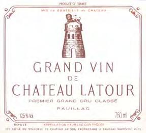 Château Latour 1982 Lot 282: three bottom neck or better, four very top shoulder, three top shoulder, one depressed cork, two different importers Lot 283: just below top shoulder, lightly faded,