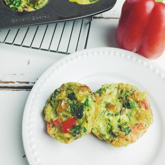 OUTRAGEOUS OMELET MUFFINS PREP TIME 10 mins // COOK TIME 15 mins // TOTAL TIME 25 mins // YIELD 12 These are great t make in advance and are packed with healthy veggies and Omega 3 frm the eggs.