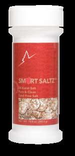 Our 24 Karat SmyrtSaltz are pure and clean without the heavy dross or impurities. Check for yourself. Mix a teaspoon of your table salt into a clear glass of water.