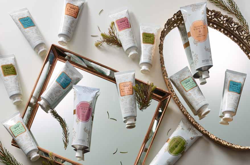 Crema Da Mano Collection Enriched with natural extracts from shea butter, coconut oil and aloe. This quick absorbing hand cream will leave skin feeling moisturized and delicately scented.