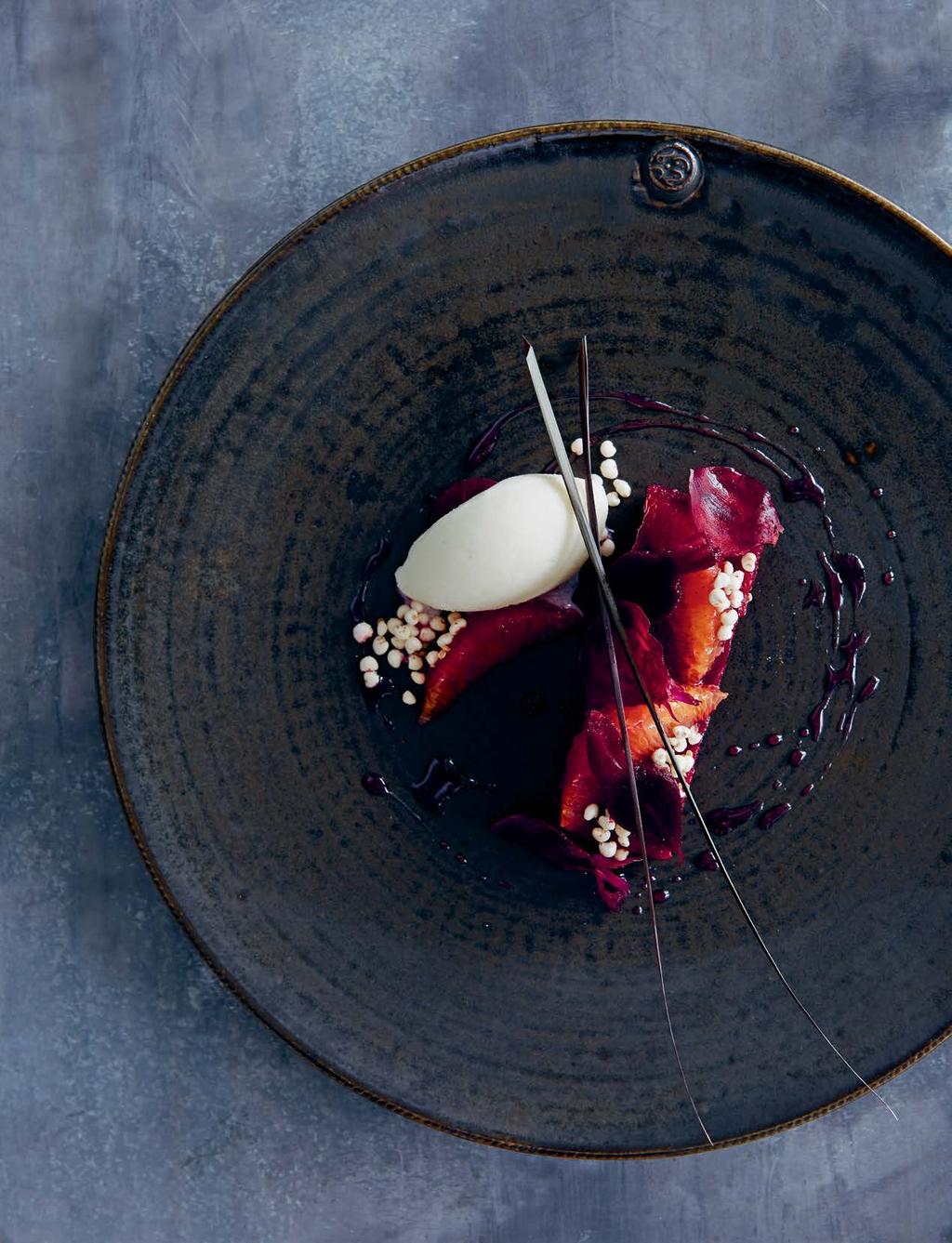 This lively dessert is a great alternative to rice pudding and is jam-packed with nutrients. The flavours of the beetroot, cardamom, orange and goat milk yoghurt marry beautifully.