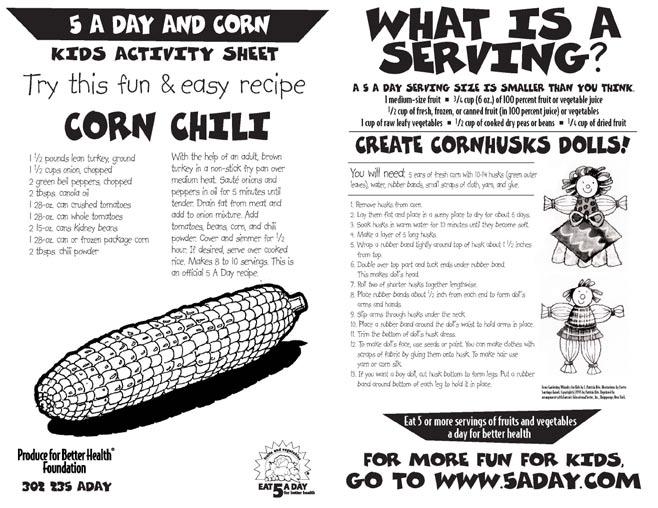 5 A Day and Corn 18 The