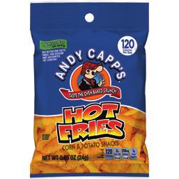 multiple sizes including single-serve SNACK FACTS 45+ years Andy Capp s Snack Fries have been a favorite since 1971 90% The vast majority of