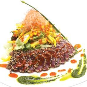 Specialty Cold Dishes 1. Sushi or Sashimi 8/10 5 pieces assorted fresh raw fish over seasoned rice or 6 pieces assorted fresh raw fish 2.