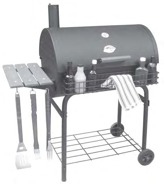 OWNER S MANUAL Parts List Deluxe Griller #2828 Assembly and Operating Instructions Recipes Accessories Warnings (Page 10) 9 More Features Than Any Grill PROFESSIONAL GRILLS & SMOKERS The BIG GRILL in