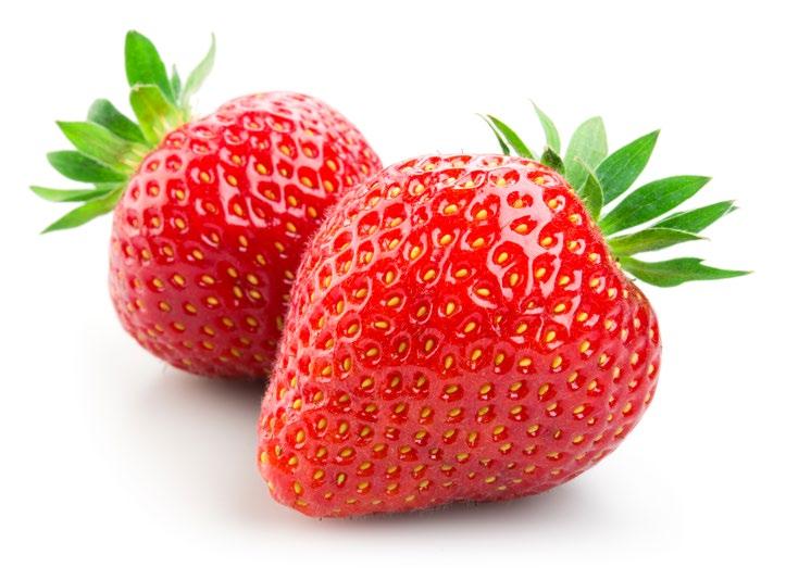Strawberry Strawberries grow in temperate regions.