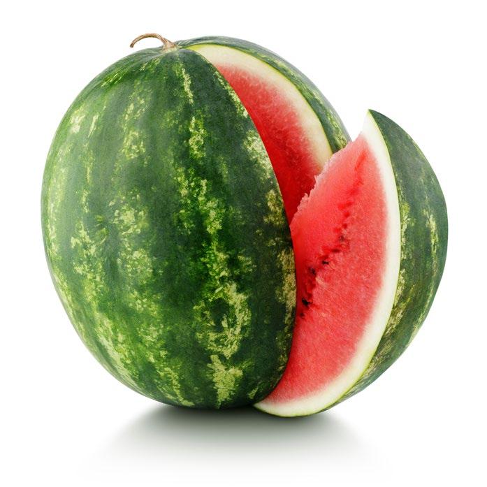 Watermelon is sweet and very juicy.